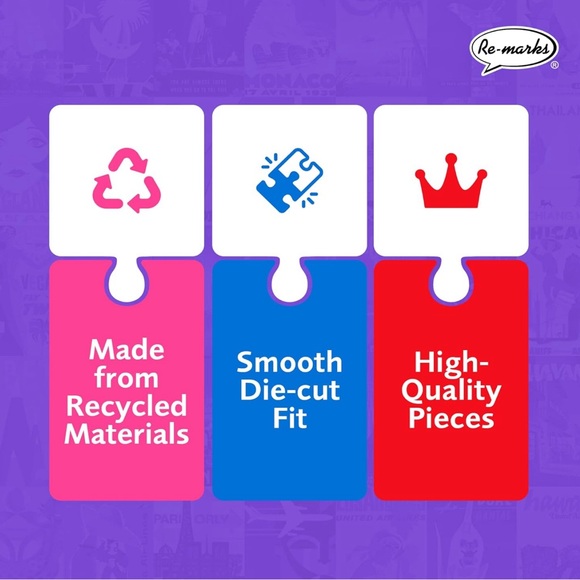 RE-MARKS Retro Travel Poster Puzzle from Barnes and Nobles 500 Pieces NIB Sealed - Picture 6 of 8